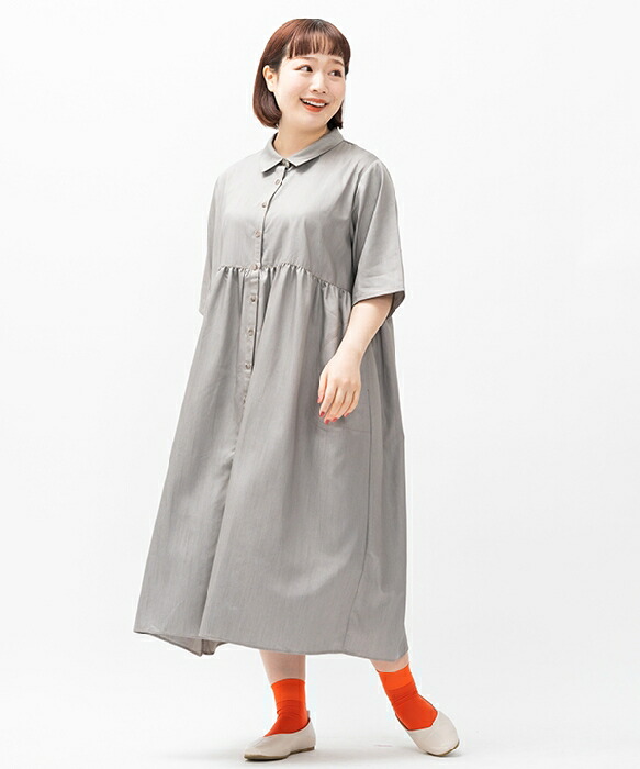 楽天市場】【大きいサイズ】ハリッとデニム風OP／アズノゥアズ