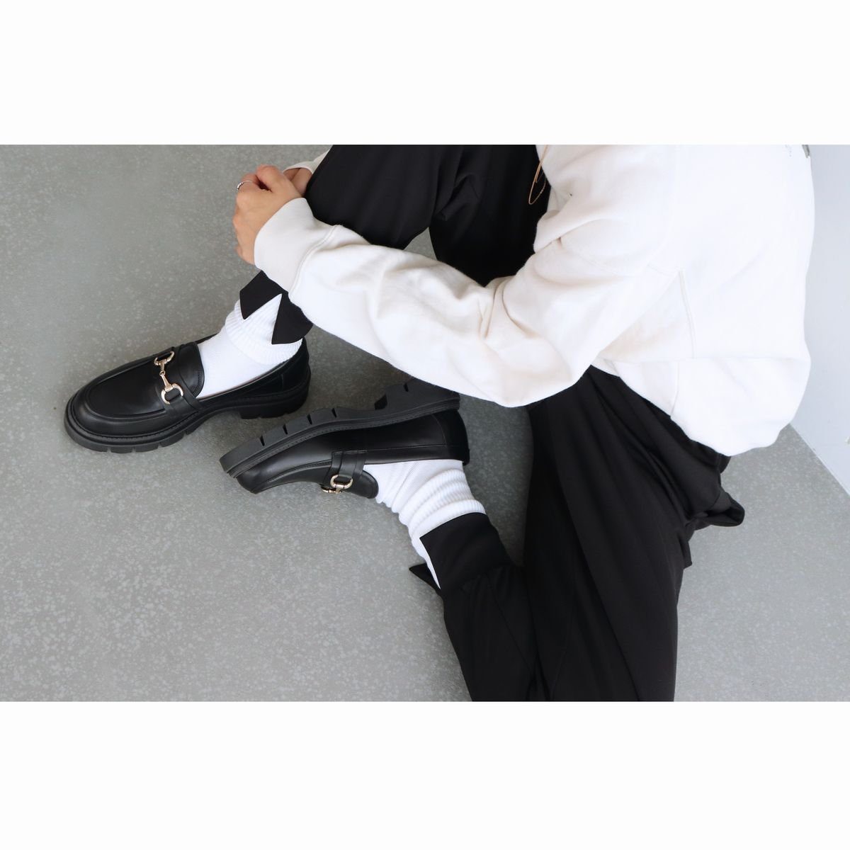 楽天市場】CORSO ROMA 9◇4cmヒール◇トラックソールビットローファー