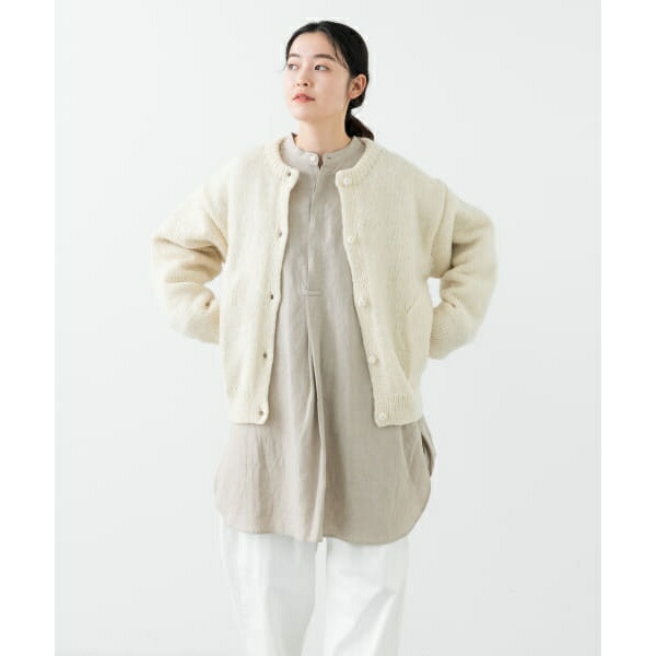 楽天市場】ペルークルーネックカーディガン／かぐれ（kagure） : 丸井