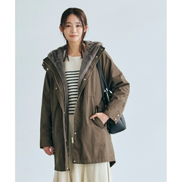 楽天市場】3WAYフェイクファーライナーモッズコート【S3Lサイズ