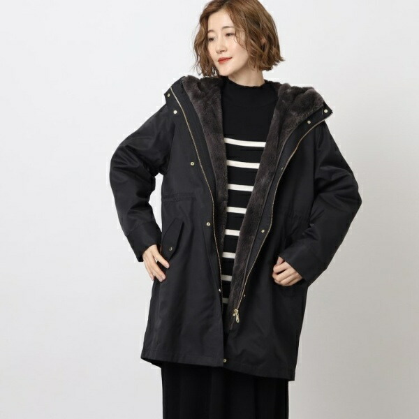 楽天市場】3WAYフェイクファーライナーモッズコート【S3Lサイズ