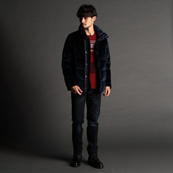 楽天市場】ニットベロア スタンドダウンブルゾン／ニコルクラブ