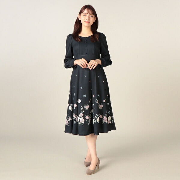楽天市場】パネルフラワープリントワンピース／レッセパッセ（LAISSE