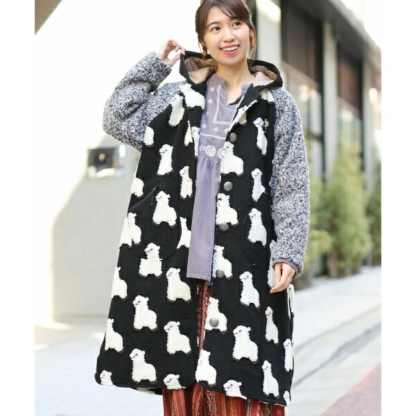 楽天市場】go slow caravan アニマルジャカードボアコンチョコート