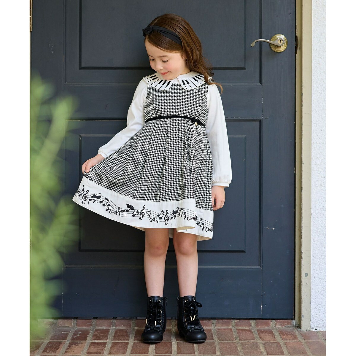 楽天市場】モノトーン音符ジャンパースカート／エニィファム（any FAM