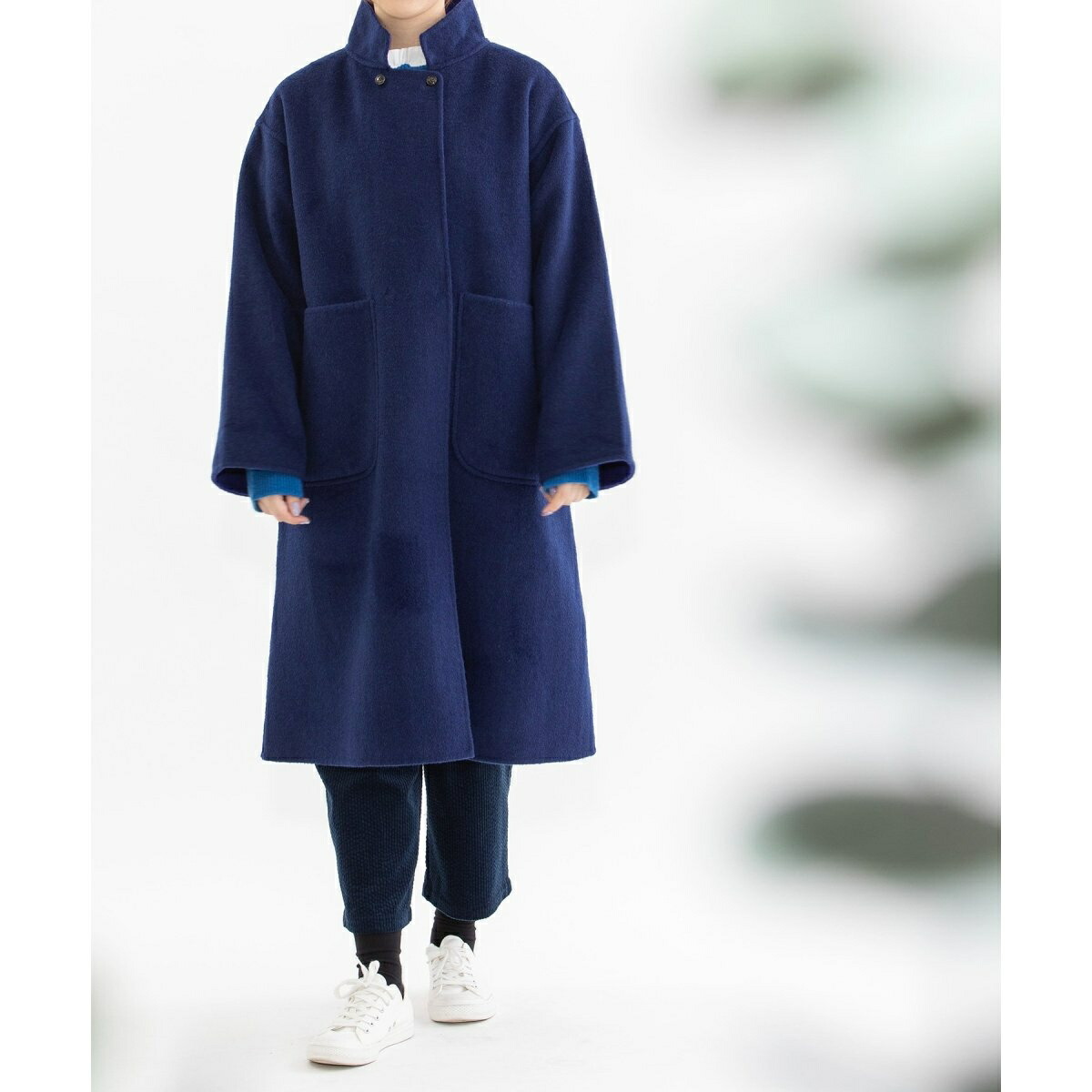 楽天市場】ダブルフェイスリバーシブルスタンド襟コート