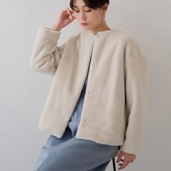 楽天市場】【トレンドコート】大人フェイクファーコート／インディヴィ