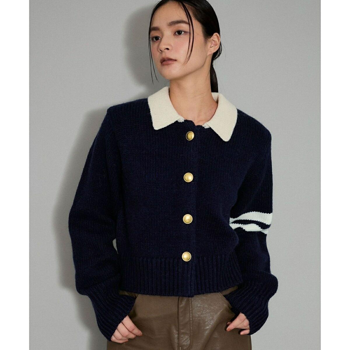 楽天市場】【WEB限定】ポロニットカーディガン／アダムエロペ（ADAM ET