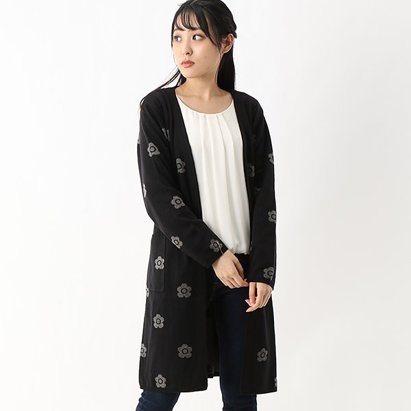 マリークワント新作完売カラー 新品・タグ付きネイビーデイジーロング