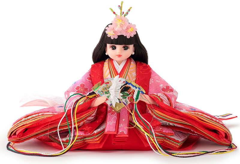 楽天市場】雛人形 久月 リカちゃん コンパクト 収納飾り 親王飾り