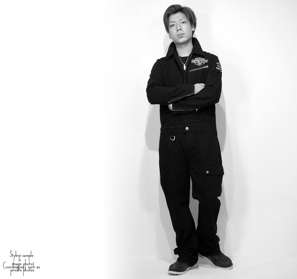 楽天市場】バンソン フライングエンブレム刺繍 デニム オールインワン