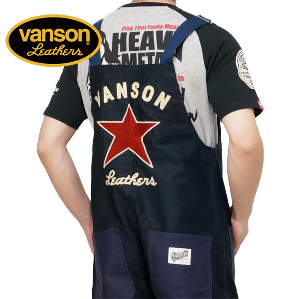 楽天市場】バンソン スター刺繍 デッキ オーバーオール メンズ 新作