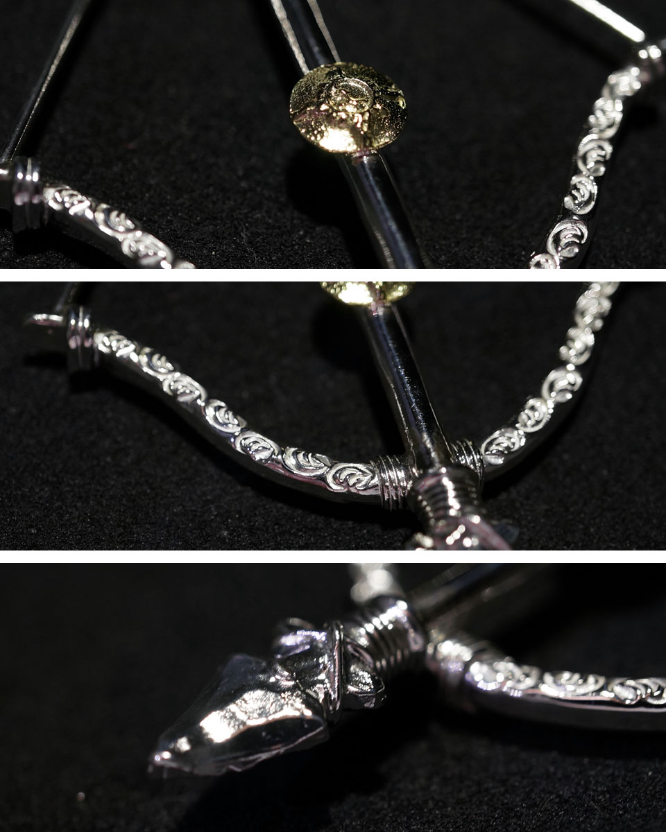 楽天市場】ポイント2倍!!ファーストアローズ K18付 カラ草彫りボウ