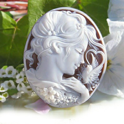 楽天市場】Pietro Simonelli作サードニクスシェル カメオルース【Heart