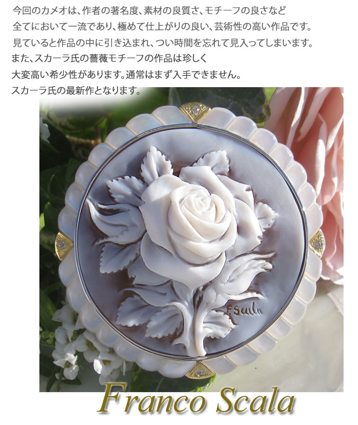 楽天市場】シェルカメオ巨匠 Franco Scala作 シェル カメオ 天然