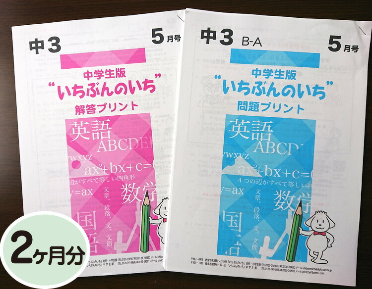 楽天市場】【通信教材】家庭学習教材いちぶんのいち教科書対応版中学3
