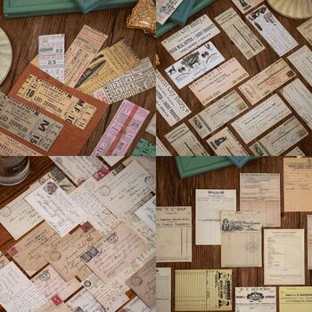 楽天市場】【レトロ素材 コラージュ 海外チケット 素材紙