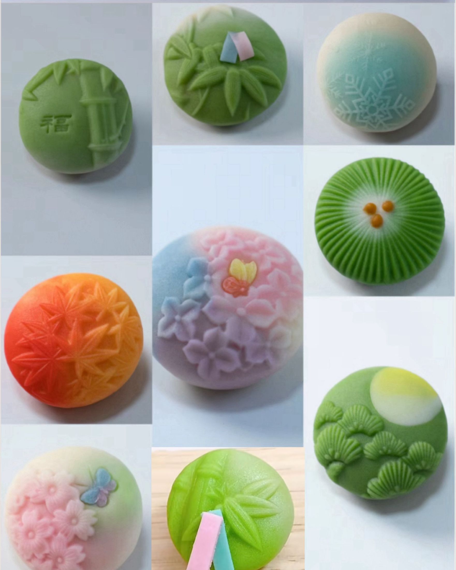 楽天市場】KUNNKENN 和菓子道具・お菓子木型 木製 菓子型 3種類の木彫