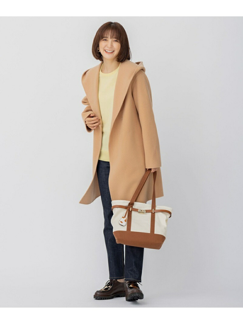 楽天市場】【SALE／50%OFF】ウールリバー フード付き ミドル丈コート