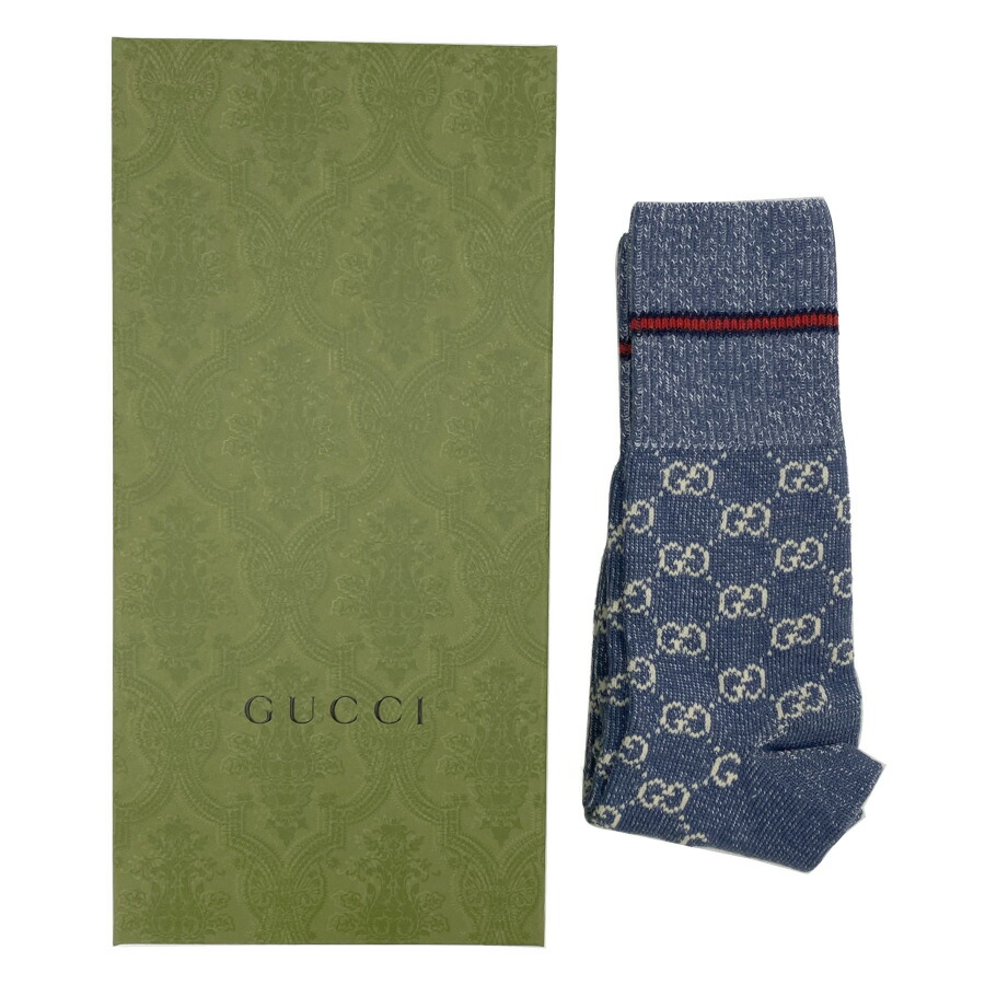 楽天市場】グッチ GUCCI ウェブ GGコットン ソックス 靴下 メンズ L