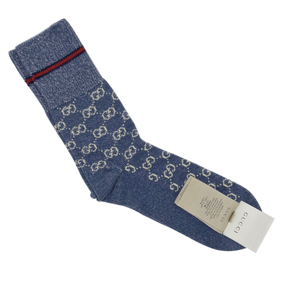 楽天市場】グッチ GUCCI ウェブ GGコットン ソックス 靴下 メンズ L