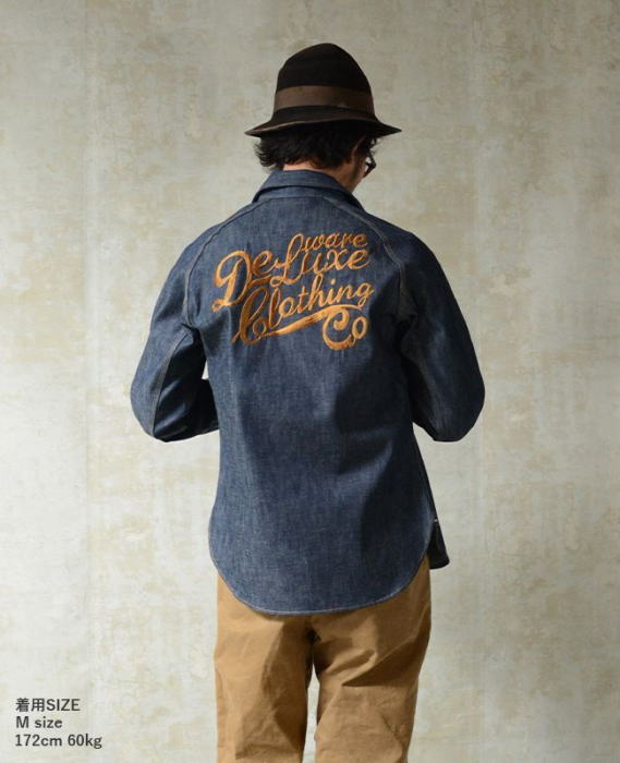 楽天市場】7647-EMBデニムシャツ-DELUXEWARE-デラックスウエアデニム