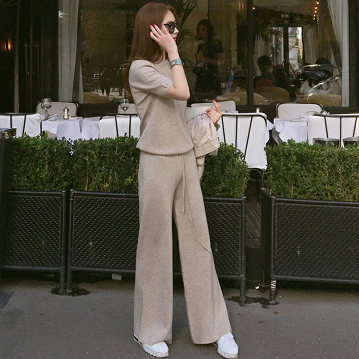 楽天市場】セットアップ ニットカジュアル セットアップ パンツ パンツ