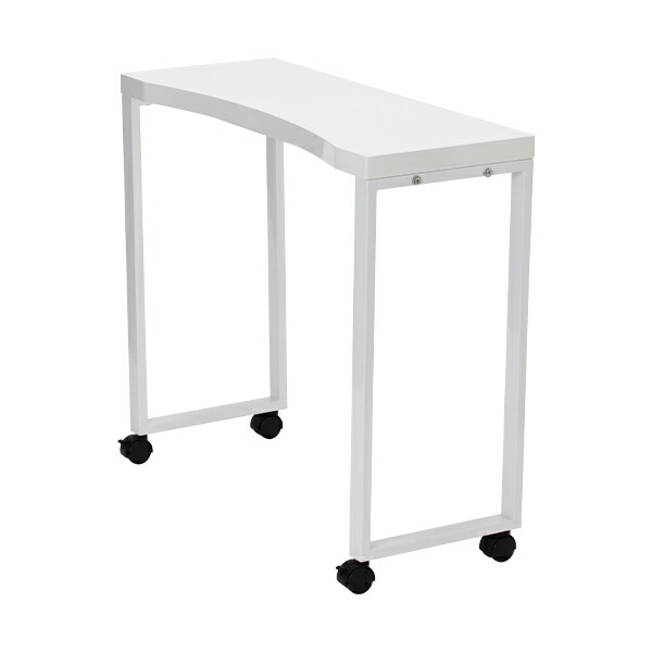 楽天市場】ネイル テーブル デスク 机 キャスター付き 天板Rカット