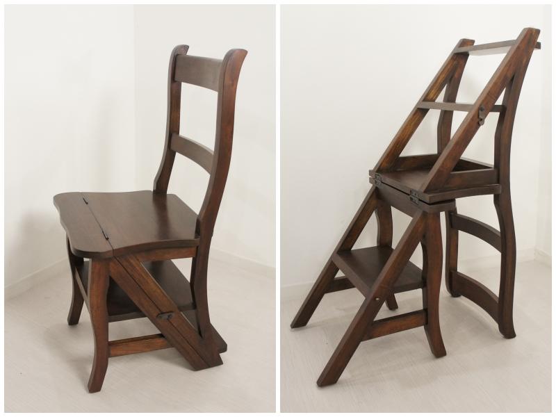 楽天市場】アンティーク調 2WAY ステップ チェア 椅子 イス 踏み台