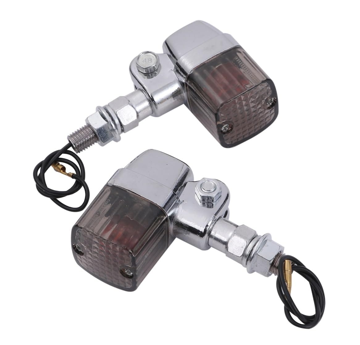 楽天市場】角型 ヨーロピアン メッキ ウインカー ステー 付 クリアー