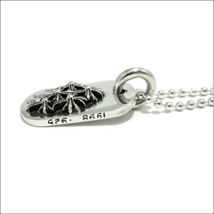 楽天市場】【CHROME HEARTS クロムハーツ】Dog Tag Small ”Raised
