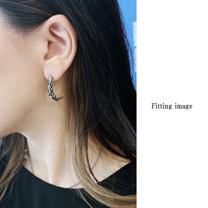 楽天市場】【CHROME HEARTS クロムハーツ】Double Floral Cross Hoop