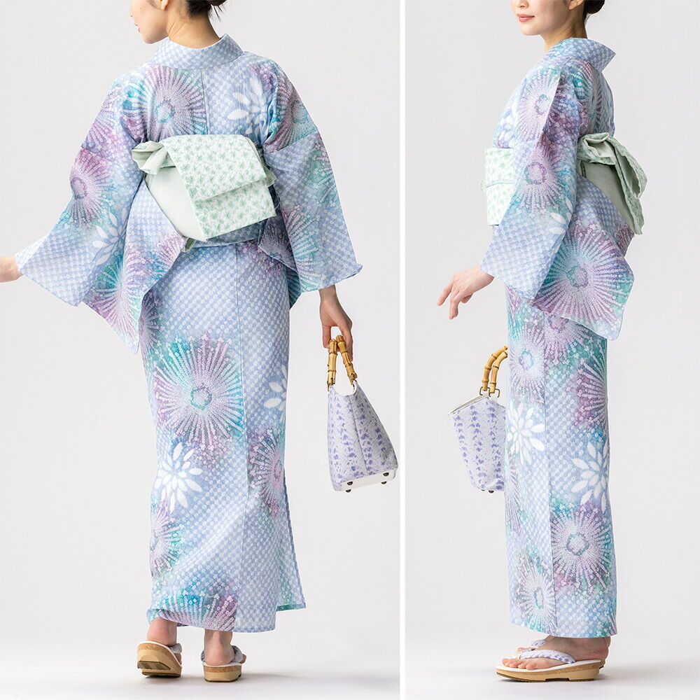 フリーサイズ】浴衣 有松絞り 2025 花火 | 有松絞り浴衣 ゆかた屋つゆくさ