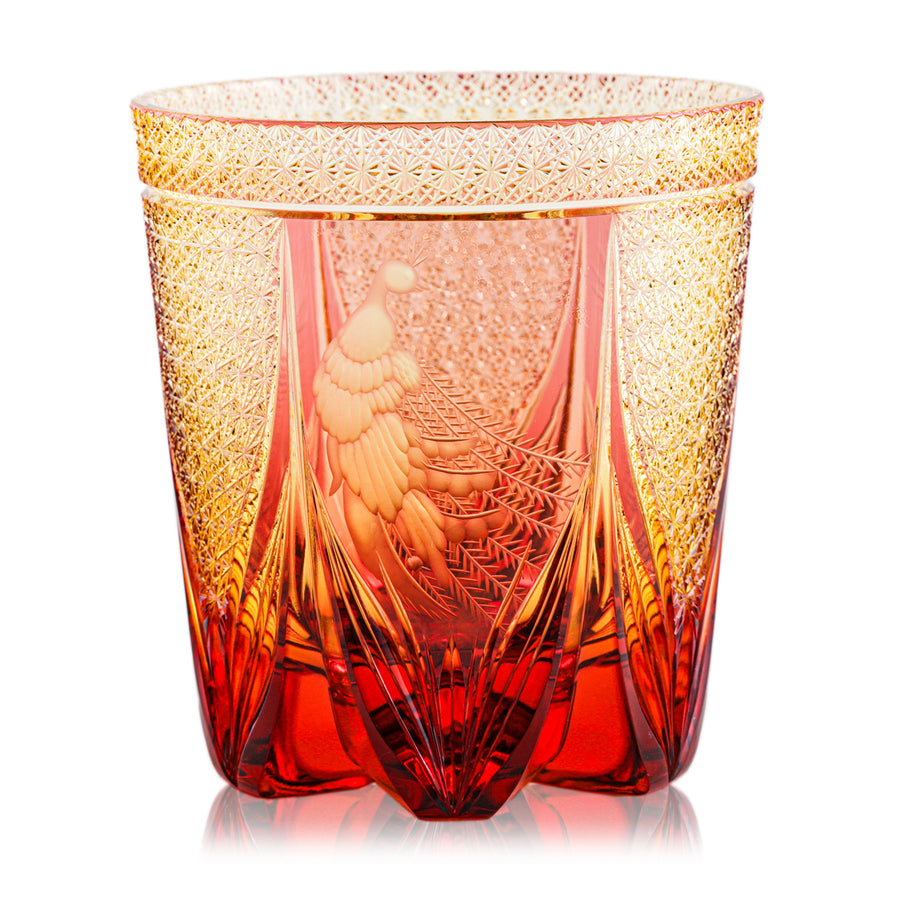 孔雀 琥珀 金赤 – TSUCHI-YA │ ガラスの器と工芸