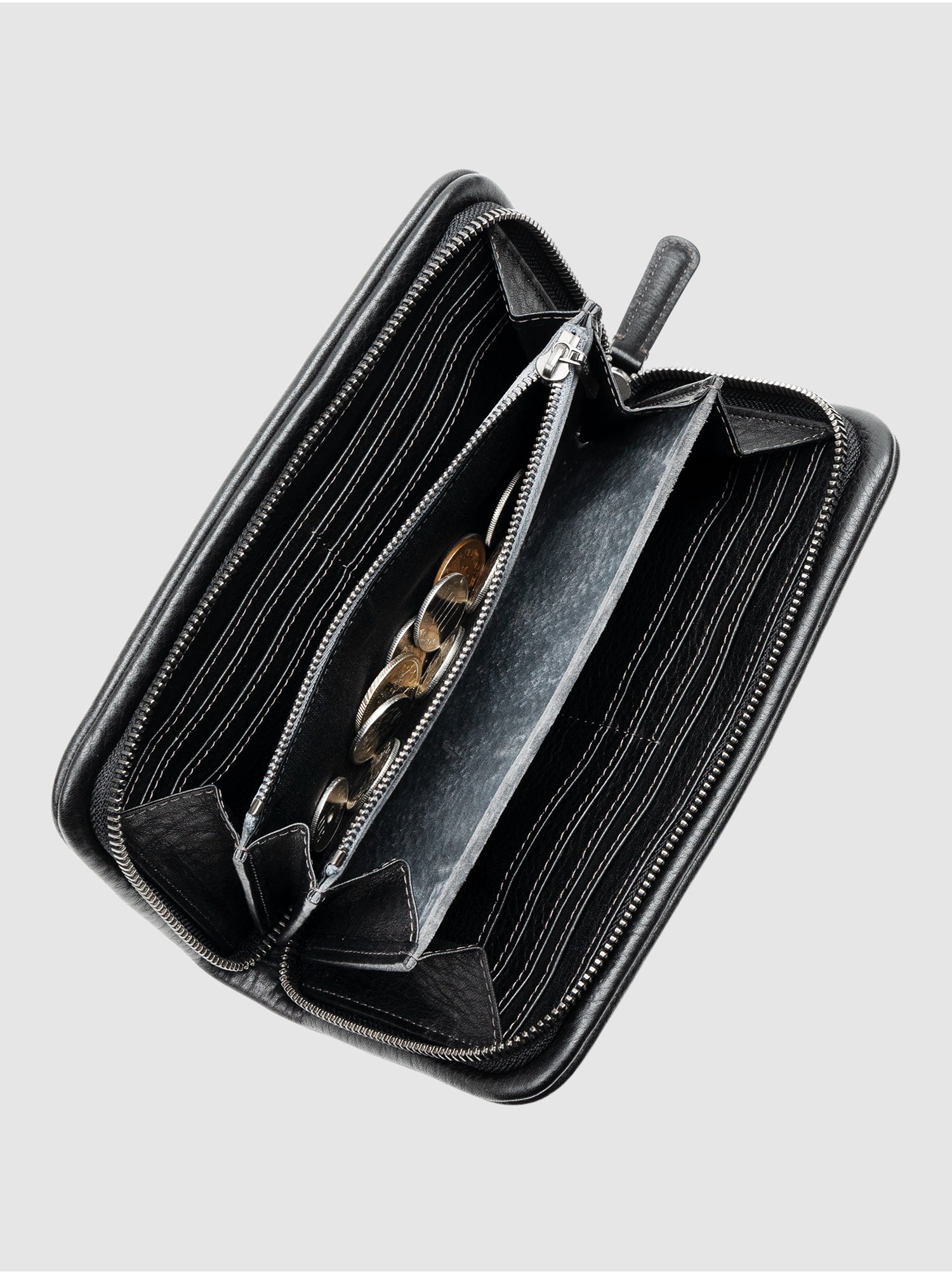 数量限定色】トーンオイルヌメ クッションファスナー長財布 – 長財布