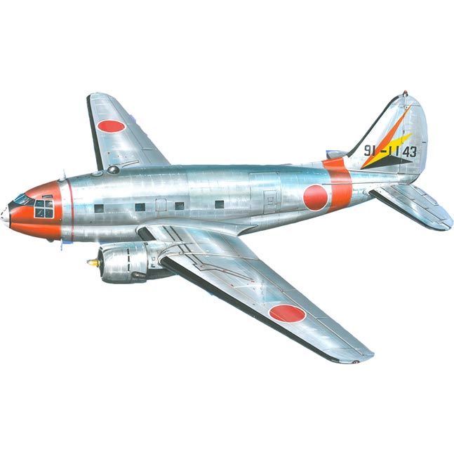 米・カーチスC-46Dコマンドー双発輸送機・JASDF航空自衛隊【CV72151