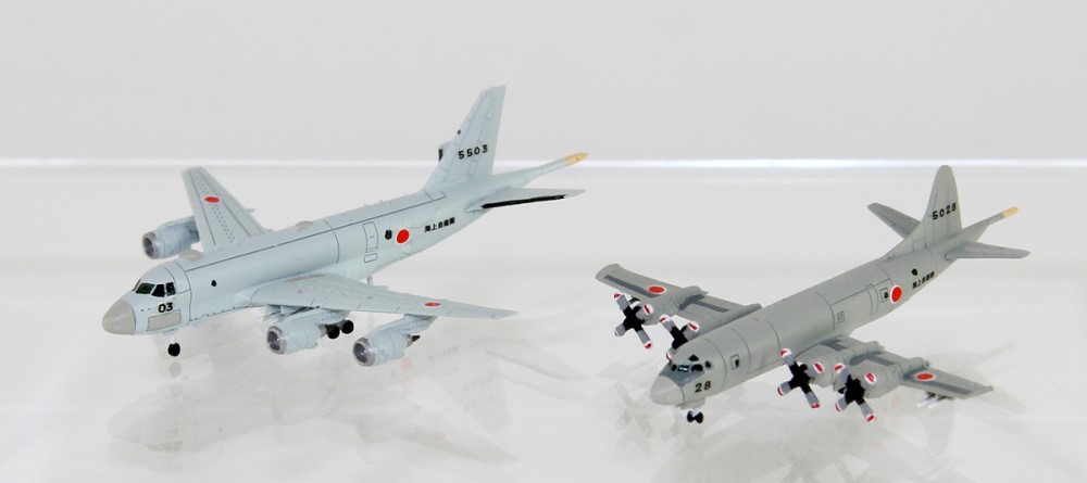 S44 1/700 海上自衛隊 哨戒機セット(P-1、P-3C哨戒機各2機入)【S44