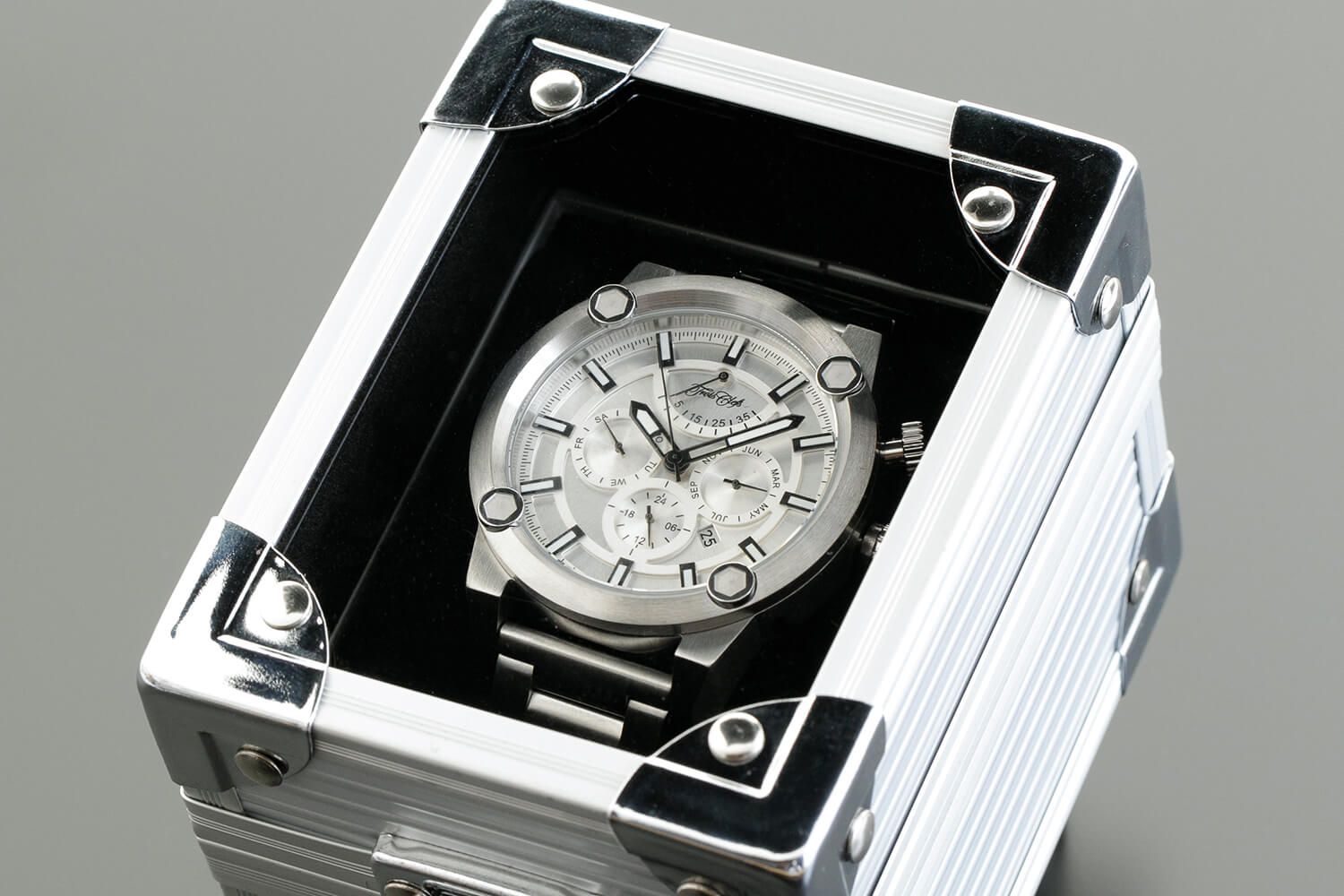 メタル&革ベルト・セット時計(White) | トワクレ｜Trois Clefs