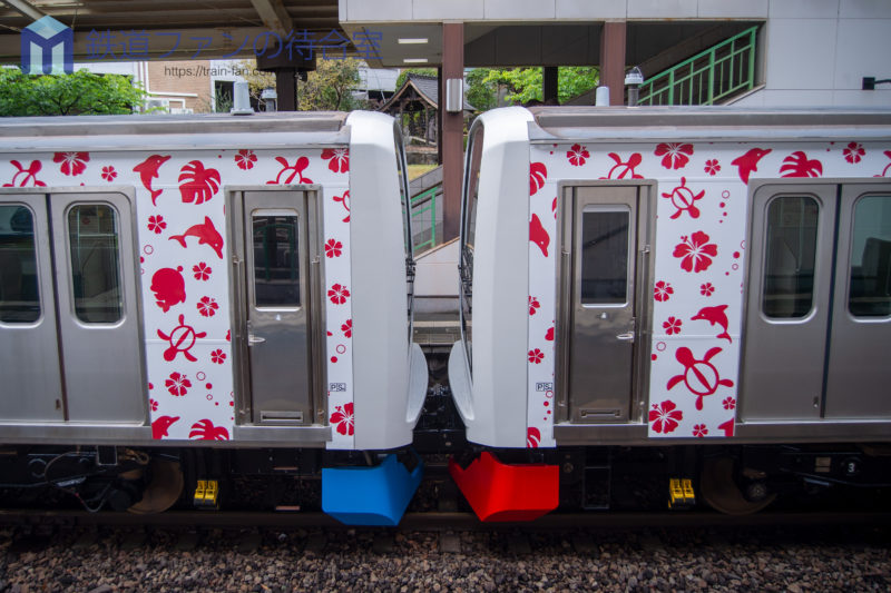 アロハ電車】全貌が明らかに〜伊豆急3000系Y1+Y2編成見学会・本線走行