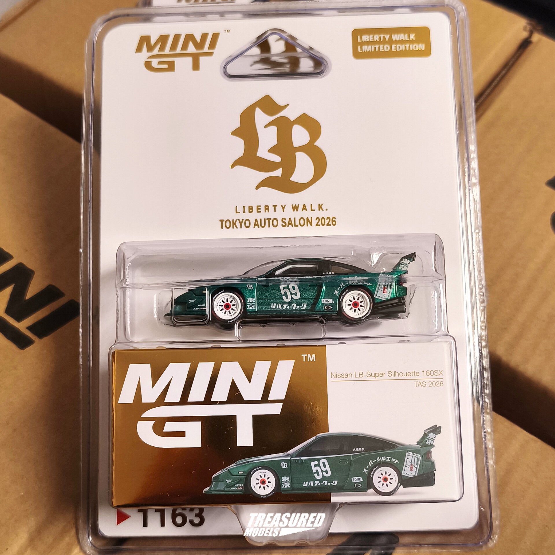 TAS2026] Mini GT Nissan LB-Super Silhouette 180 Green Metallic TAS