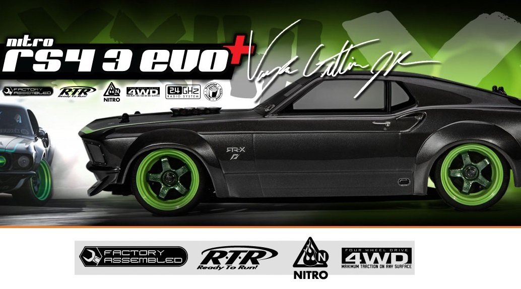 HPI RTR NITRO RS4 3 EVO 1969 Mustang RTR-X #112619 DISCONTINUED
