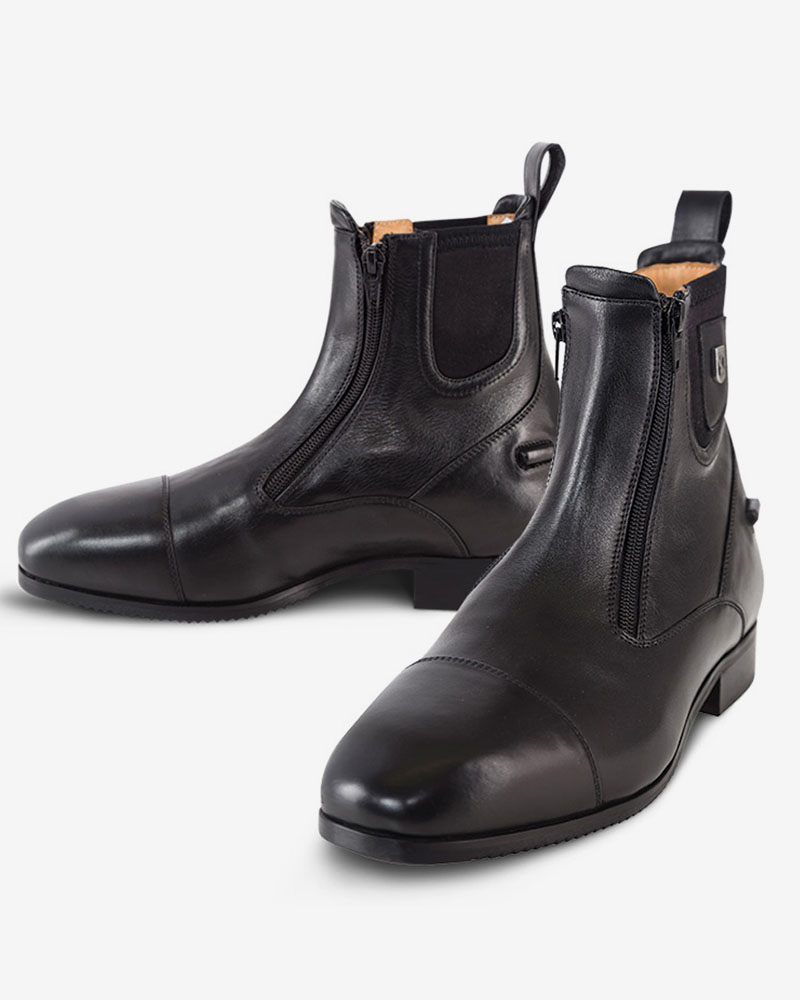 Medici II Double Zip Paddock Boots Black - Tredstep USA & Canada