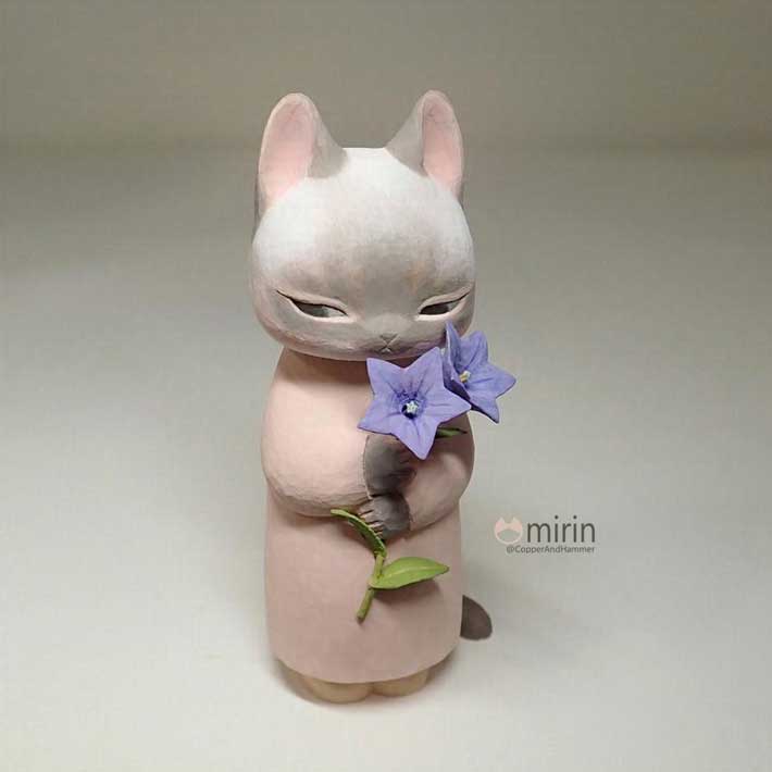 猫を作ります」 完成した木彫り作品に「いや、天才すぎる」「普通に涙