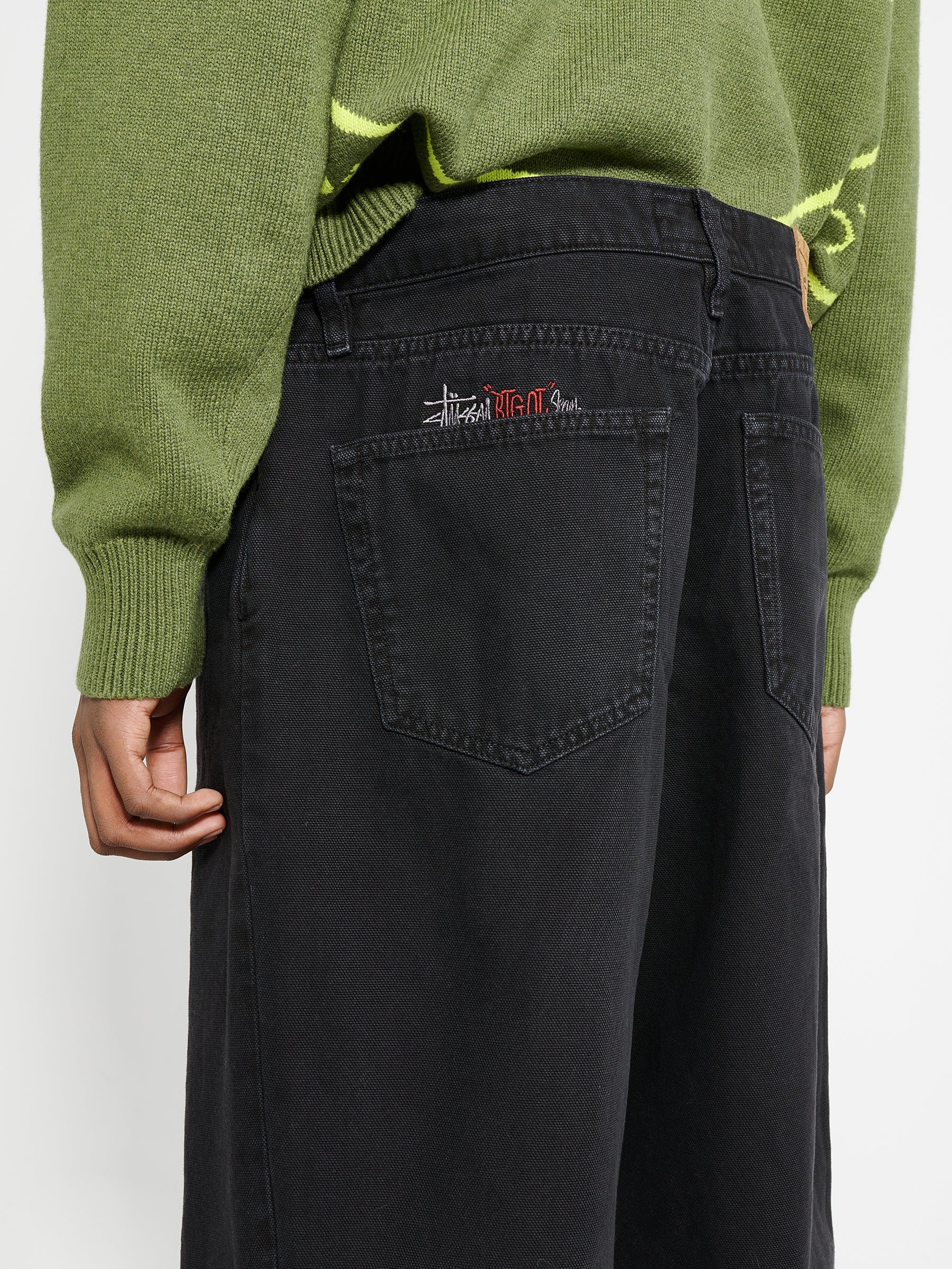 Stüssy Washed Canvas Big Ol' Jeans Black – Très Bien