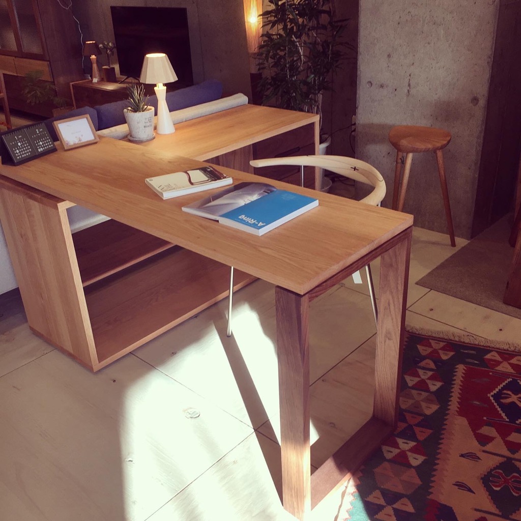 あきち様 エコメルカリMUJI 良品計画 タモ材 木製デスクキャビネット