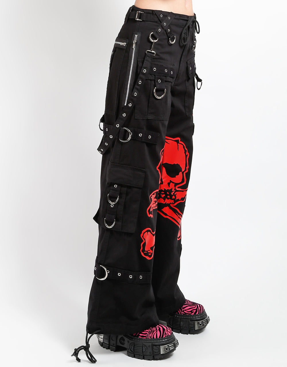 TRIPP NYC - MEGA SKULL PANT RED