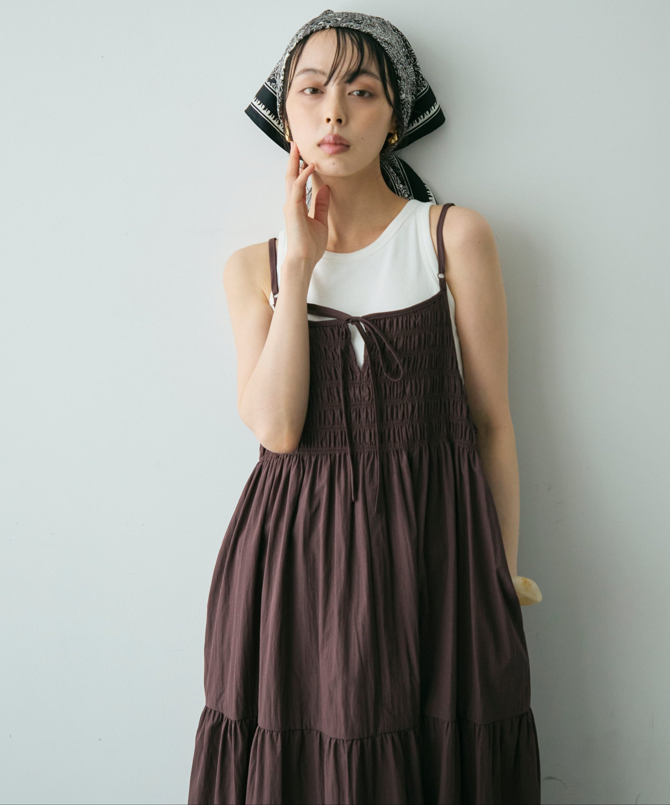 シャーリングキャミワンピース | Trish