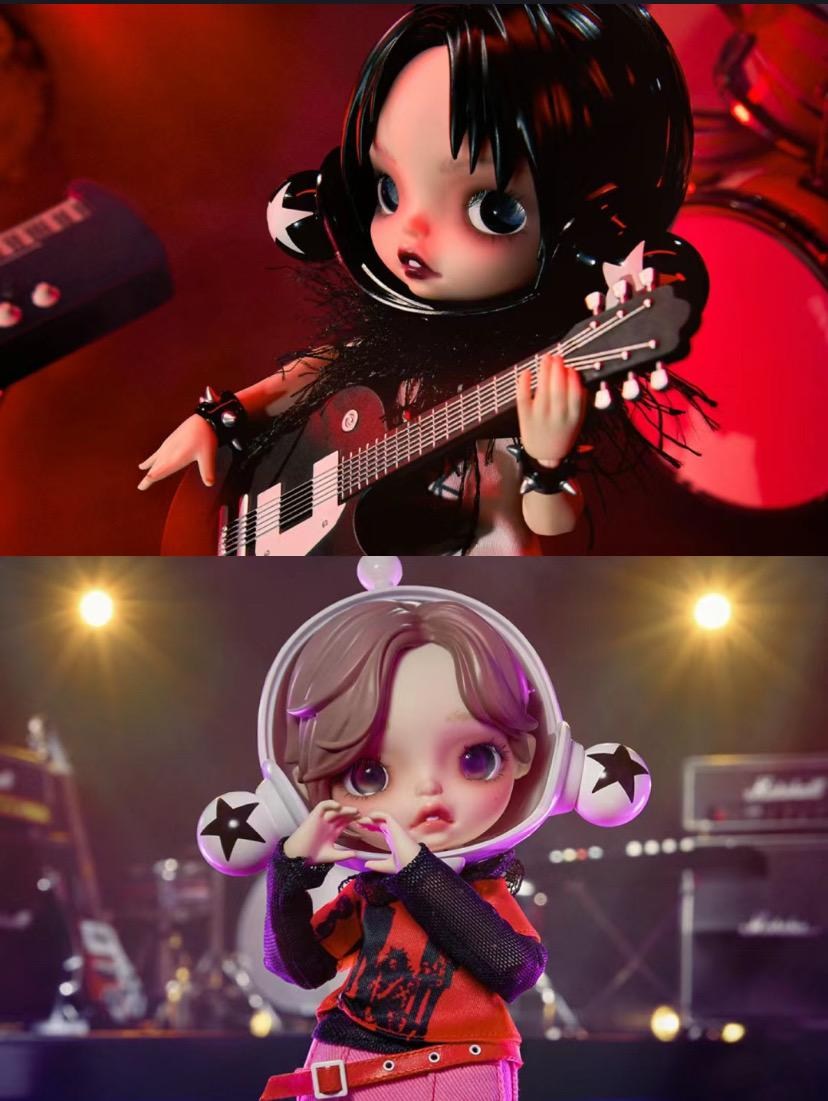 情報】泡泡瑪特SKULLPANDA 聯名NANA 小松奈々與大崎ナナ可動人偶@矢澤