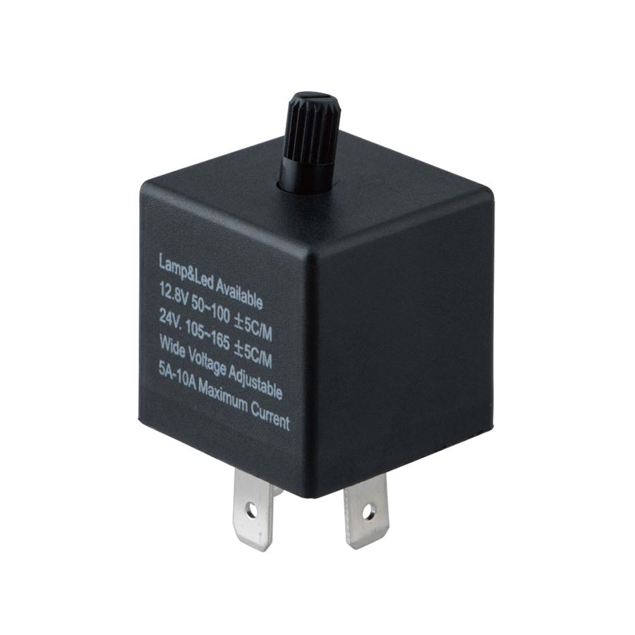汎用 3ピン ウインカーリレー ダイヤル点滅速度調整式 12V・24V共用