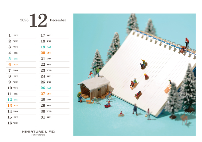 トライエックス / 卓上 MINIATURE LIFE（2026.4-2027.3） 2026年